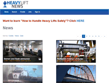 Tablet Screenshot of heavyliftnews.com